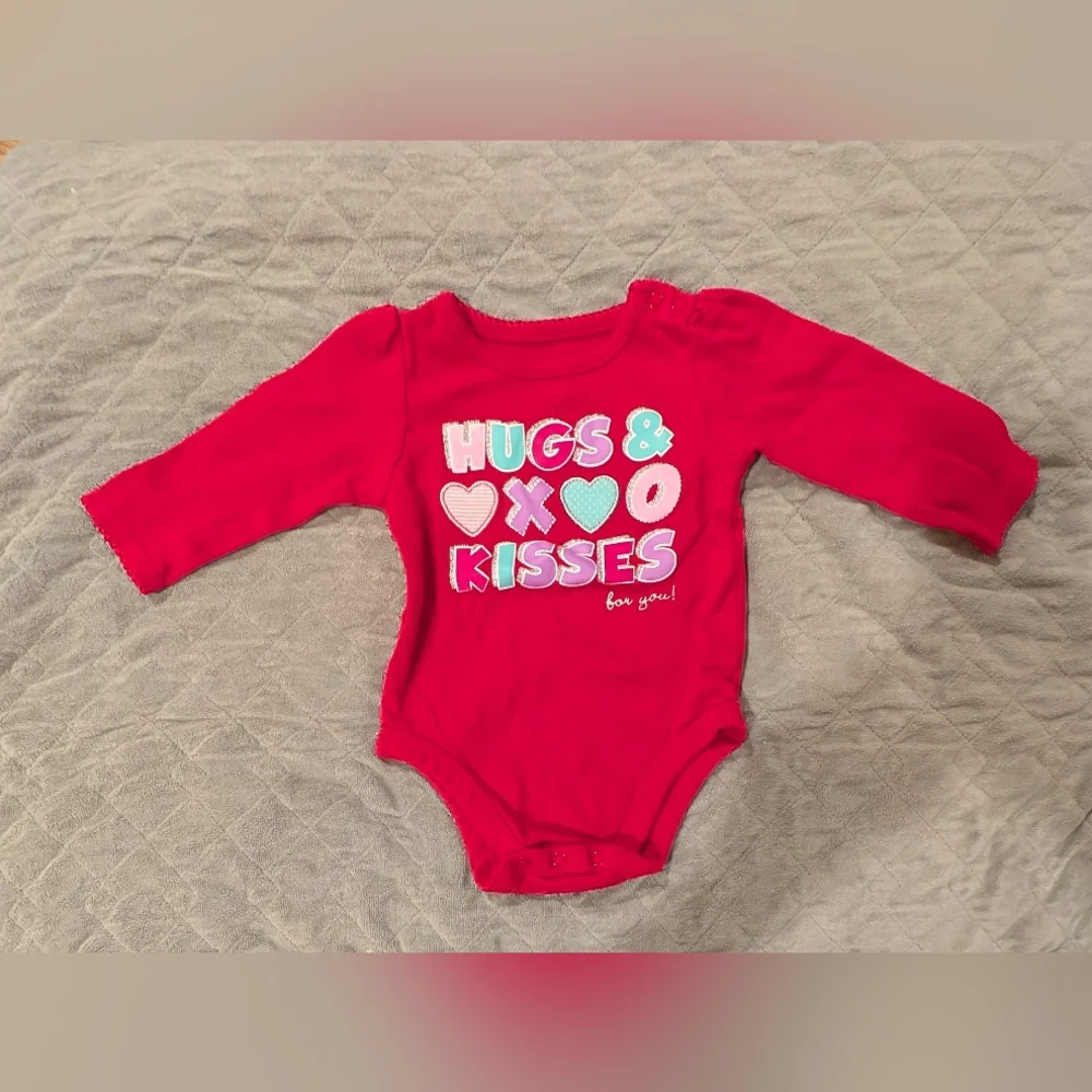 12M Red Heart Baby Outfit Set